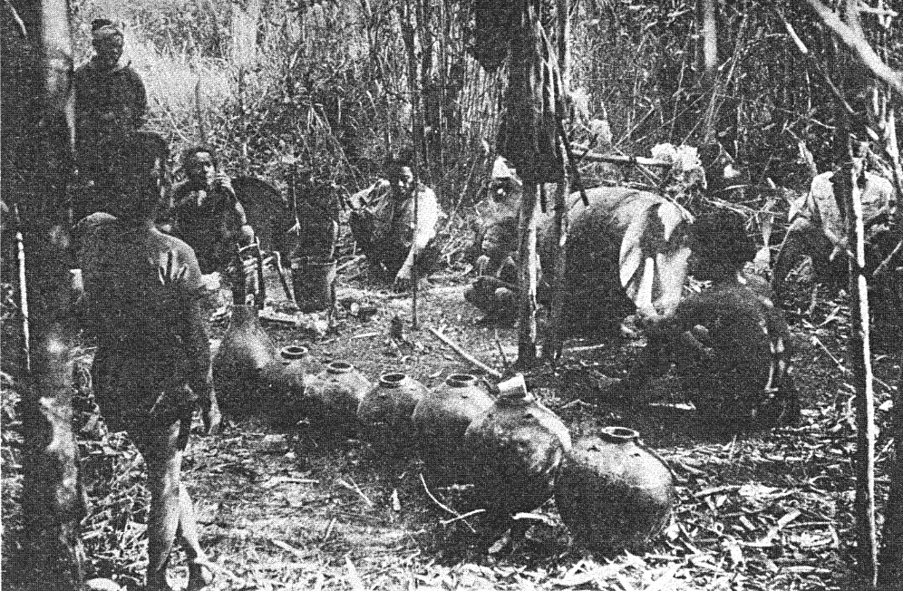 Ceremonial Mnong Gar camp in a bamboo grove (1948. Photo Georges Condominas) 